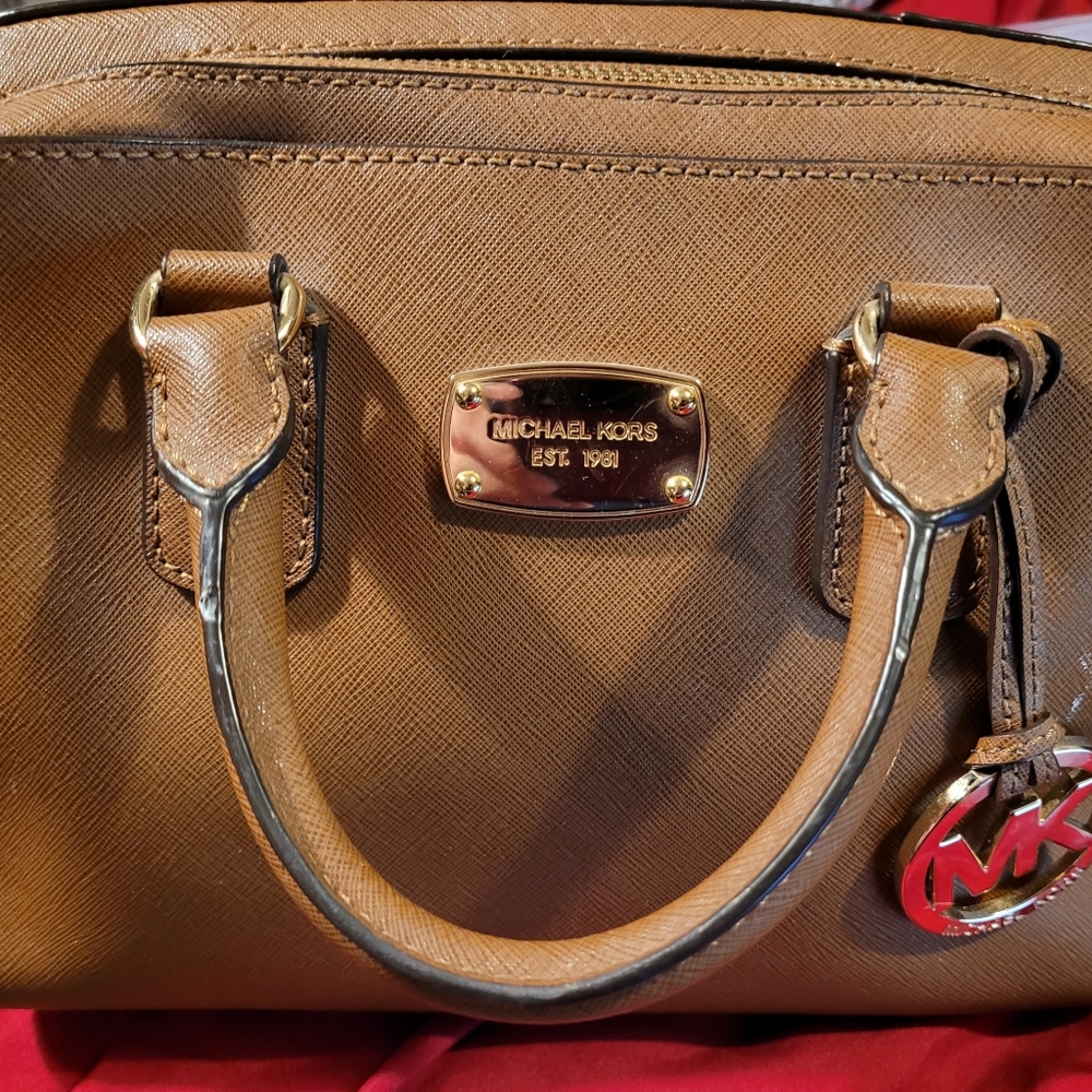 Michael Kors Brown Leather Satchel
